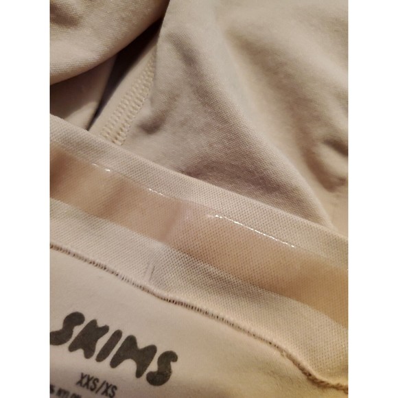 Skims Sculpting Mid Thigh Shaper Shorts Open Gusset Size XXS/XS Light Brown - Picture 4 of 10